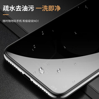 东来也 苹果xsmax防窥钢化膜 iPhone xs max全屏覆盖防偷看手机贴膜护眼屏保防刮玻璃膜