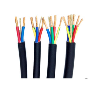 晶花国标中型橡套线 软橡套线 电线 电缆 YZ 4*2.5 100米/盘