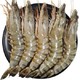 渔公码头 越南活冻黑虎虾（大号） 可扒大黑虎虾仁 毛重 600g 14-18只/盒 净重400g *3件