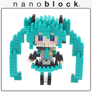 日本nanoblock儿童成人积木玩具钻石迷你小颗粒拼插拼搭微型积木人物系列初音未来 12岁+ 823177