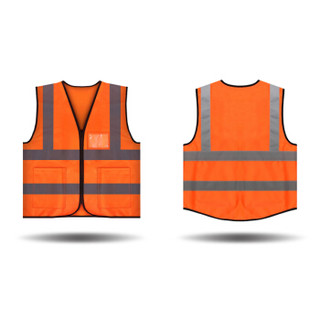 聚远 JUYUAN 工人款反光马甲 反光背心 安全马甲 可印刷标志 SDJN 新品 橘红色