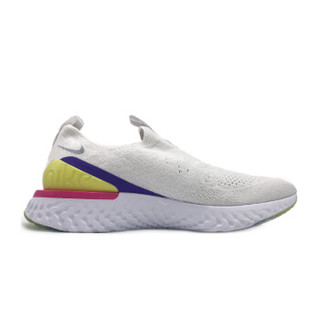 耐克 NIKE 女 跑步鞋 EPIC PHNTM REACT大钩子LOGO无鞋带一脚蹬缓震运动跑步鞋 CI1290-100白色37.5码