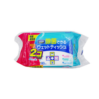 狮王（Lion ）艾宠宠物 湿纸巾2袋装 爱犬爱猫用（日本进口）