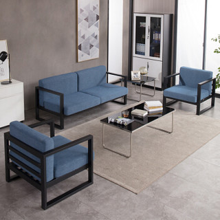 中伟 ZHONGWEI 办公沙发钢架沙发休闲沙发商务接待沙发3+1+1