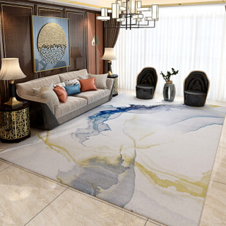 港龍 新中式轻奢客厅地毯简约现代北欧沙发茶几卧室床边毯满铺 ys23 200*290cm
