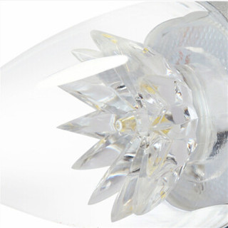 FSL 佛山照明 晶钻系列C38尖泡银色 家用吊灯灯泡蜡烛尖泡灯 7W 白光