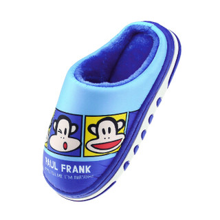 PaulFrank 大嘴猴儿童棉拖鞋 男童女童舒适保暖家居拖 PF597K 蓝色 190（适合内长180mm）