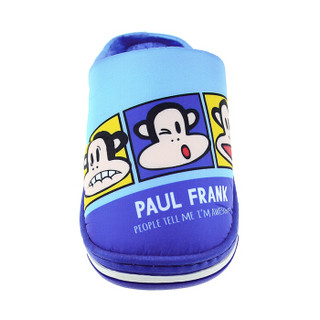 PaulFrank 大嘴猴儿童棉拖鞋 男童女童舒适保暖家居拖 PF597K 蓝色 190（适合内长180mm）