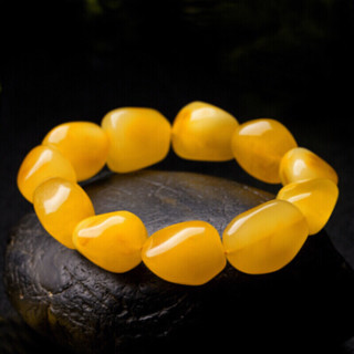 商品欧采妮 蜜蜡原石手串 藏式带原皮手链 男女款 附证书 m0370520001