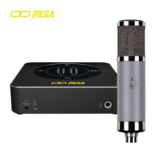 IXI MEGA M4 外置电脑声卡套装 专业主播设备 手机直播USB抖音快手全民K歌游戏 M4+德律风根 TF-51