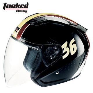 摩托车头盔电动电瓶车头盔 T536四季通用 黑色 HURR-1 XXL码