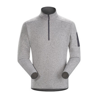 始祖鸟/ARC’TERYX 24093 Covert 1/2 Zip M  男款抓绒衫 L07247400/灵感灰/Pegasus Heather L