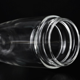 嘉鸿美居 茶享系列高硼硅双层玻璃杯 双层透明玻璃水杯   办公室泡茶杯  330ml