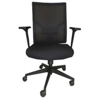 颂泰（SONGTAI）办公椅 职员椅 带扶手 可旋转 黑色 网布