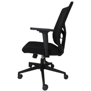 颂泰（SONGTAI）办公椅 职员椅 带扶手 可旋转 黑色 网布