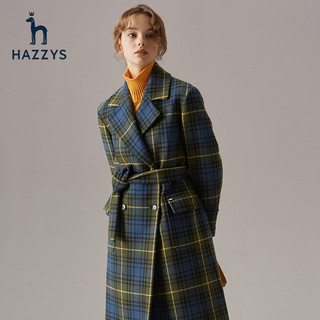 Hazzys 哈吉斯 ABSSH09DH23 毛呢大衣女中长款