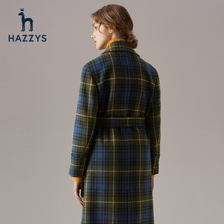 Hazzys 哈吉斯 ABSSH09DH23 毛呢大衣女中长款