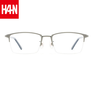 HAN 汉 纯钛近视眼镜框架 49368+1.56非球面防蓝光镜片
