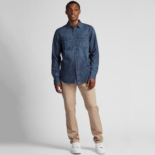 UNIQLO 优衣库 419017 男士牛仔工装衬衫