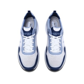 SKECHERS 斯凯奇 SPORT系列 Meridian 男士休闲运动鞋 666087/WBL 白色/蓝色 39