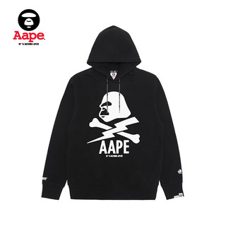 Aape 3530XXB 男士印花连帽加绒卫衣