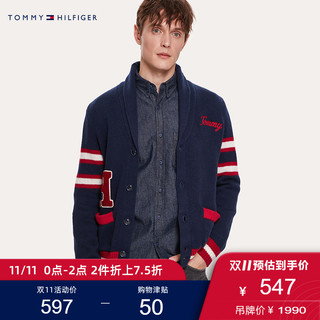 TOMMY HILFIGER 汤米·希尔费格  C8878B7038NH 男士开襟针织衫