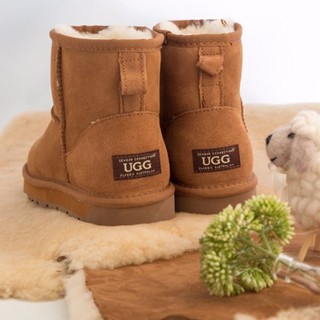 OZWEAR UGG 女鞋 羊毛一体雪地靴