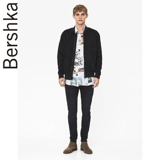 Bershka 06380200800 男士绒面飞行员夹克