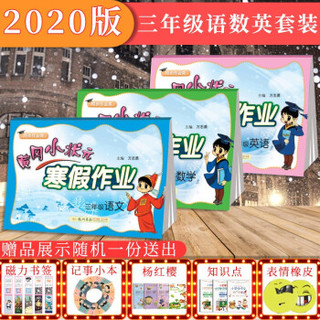 《2020黄冈小状元 寒假作业 三年级语文+数学+英语》 3本套装