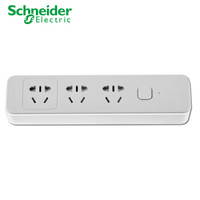Schneider Electric 施耐德电气 新国标插座 3位插-灰白
