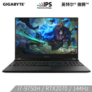 GIGABYTE 技嘉 RP75NewAERO15-XA 15.6英寸游戏本（i7-9750H、8GB、512GB、RTX2070MaxQ）