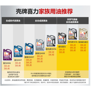 Shell 壳牌 超凡喜力CSL 全合成机油  5W-30 1L装