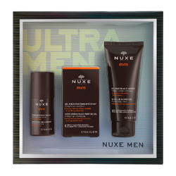 NUXE 欧树 男士保湿护肤礼盒套装 沐浴露 100ml+保湿润肤啫哩 50ml+24小时净味除臭剂 35ml