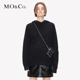 MO&Co. 摩安珂 MA183SWT320 女士羊毛连帽衫