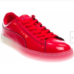 彪马 Basket 专利冰褪色休闲运动鞋-红色 *3件