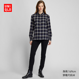 UNIQLO 优衣库 421651 女款法兰绒格子衬衫