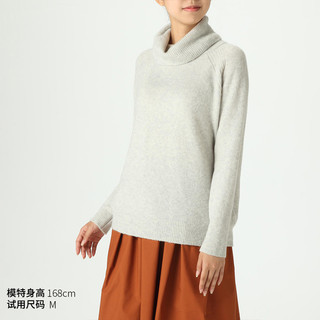 MUJI 无印良品 W8AA822 女式大樽领毛衣