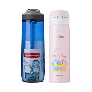 THERMOS 膳魔师 JNL-501 保温杯 500ml+乐柏美 吸管杯 709ml