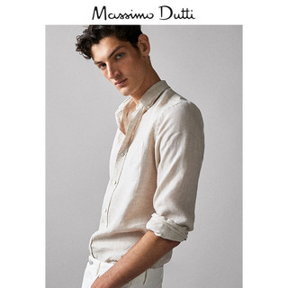 Massimo Dutti 00152052712 男士亚麻衬衫