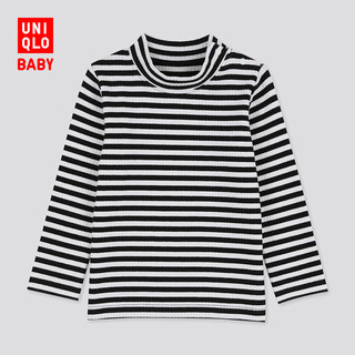 婴儿/幼儿 罗纹高领T恤(长袖) 420038 优衣库UNIQLO