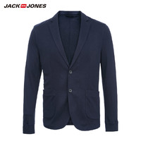 JackJones 杰克琼斯 219308506 男舒适天丝面料平驳领修身西服外套