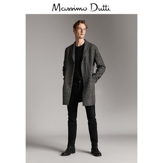 Massimo Dutti 02401301802 男士秋冬新款羊毛男式修身大衣