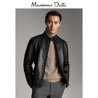 Massimo Dutti 03318247800 男士真皮夹克