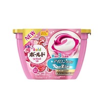 宝洁(Procter&Gamble;) 日本原装 3D洗衣凝珠洗衣液球粉色花果香18粒0.356kg *2件