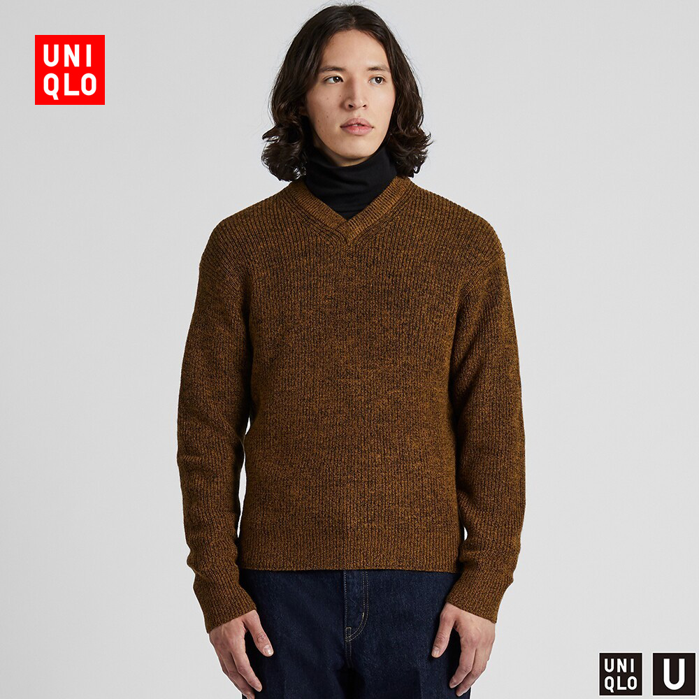 uniqlo优衣库u系列421257男士v领针织衫
