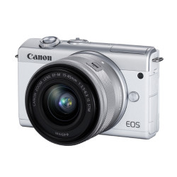 Canon 佳能 EOS M200 APS-C画幅 微单相机 白色 EF-M 15-45mm F3.5 IS STM 变焦镜头 单头套机