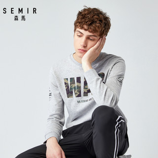 Semir 森马 12058161039 男士圆领卫衣