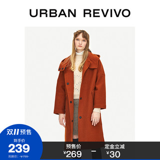 URBAN REVIVO WG44S1LE2002 女士羊毛混纺大衣