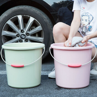 雅高 加厚塑料水桶 13L耐摔桶 手提式家用洗车水桶