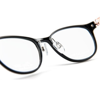 CHARMANT夏蒙 眼镜框女款全框线钛眼镜架近视配镜光学镜架XL2123 BK 51mm黑色